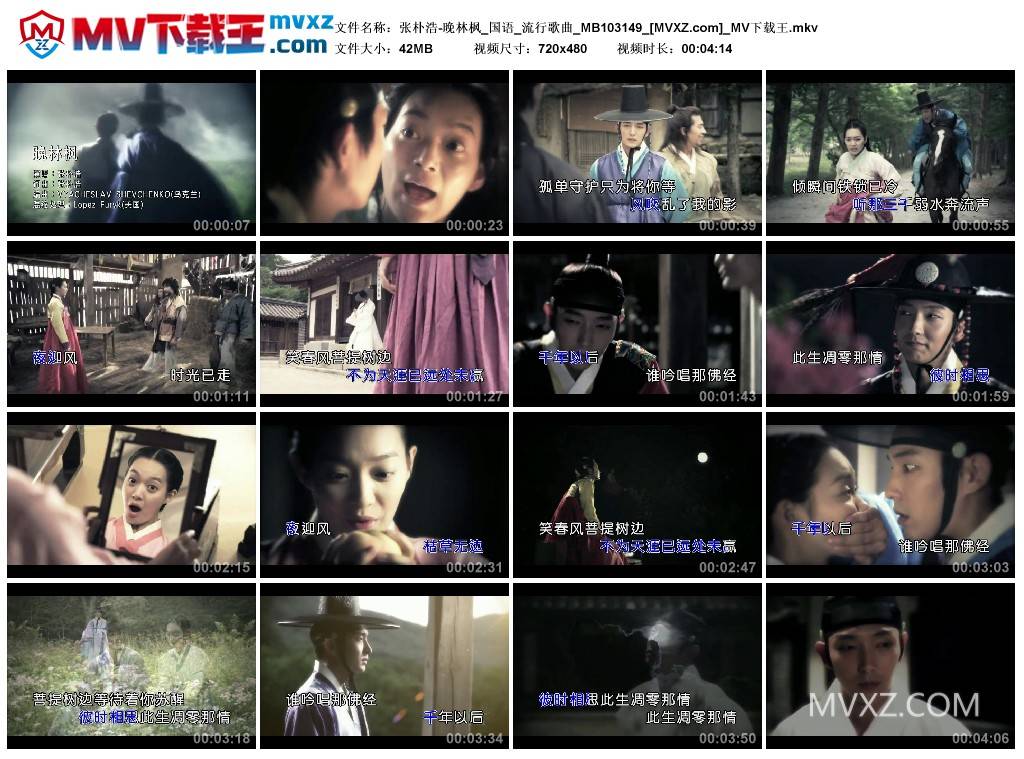 张朴浩-晚林枫_国语_流行歌曲_MB103149